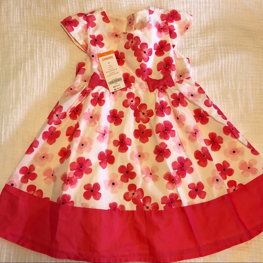 Pink floral dress